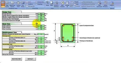 For additional explanations on using. . Reinforced concrete column design spreadsheet